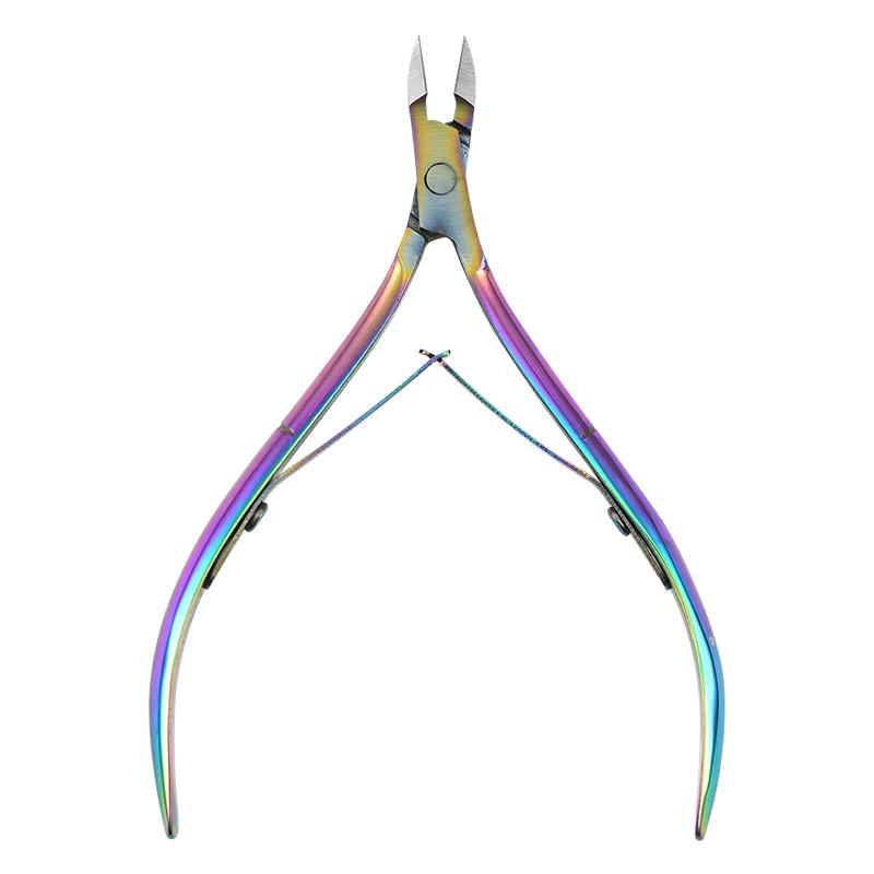 Double-Headed Nail File & Dead Skin Remover Manicure Set with Colorful Steel Pusher & Nipper