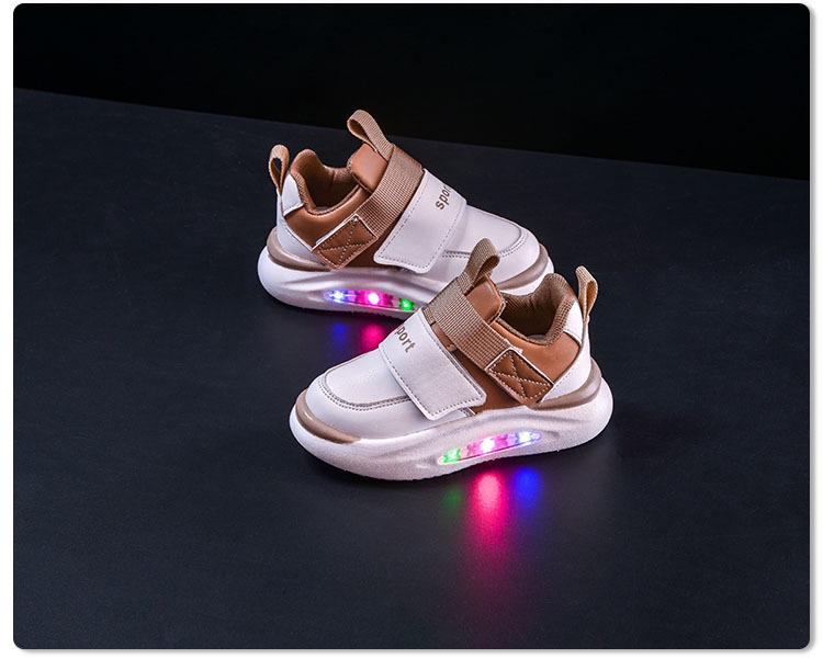 Leuchtende Sneaker für Kinder - Trendige Laufschuhe mit weicher Sohle für Jungen & Mädchen, Lässiger Stil für Frühling/Herbst