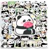 Cute Panda Stickers Fun Kids DIY Gift Toy Decorative Decal for Scrapbook Journal Laptop Phone Luggage Fridge Waterproof