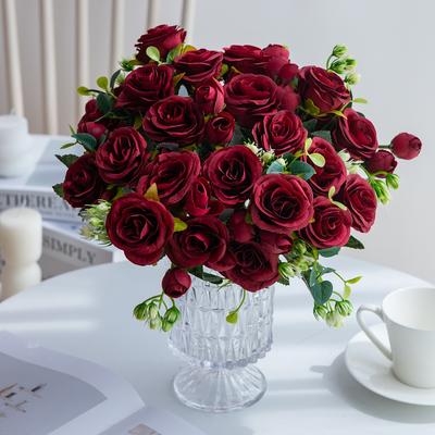 Artificial Flowers Wedding Party Home Room Table Festival Decora Bridal Bouquet Outdoor Yard Silk Peony Hydrangeas Arrangement