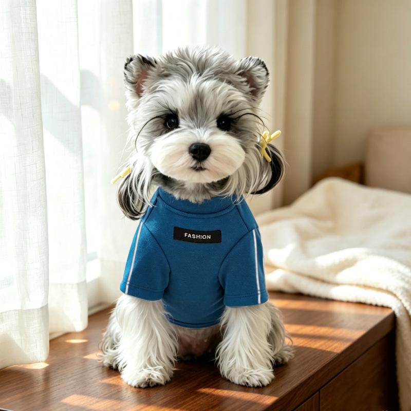 Solid Color Pet Top Cat Dog Winter Warm Basic Pullover Puppy Kitten Clothes Simple Cute Outfit