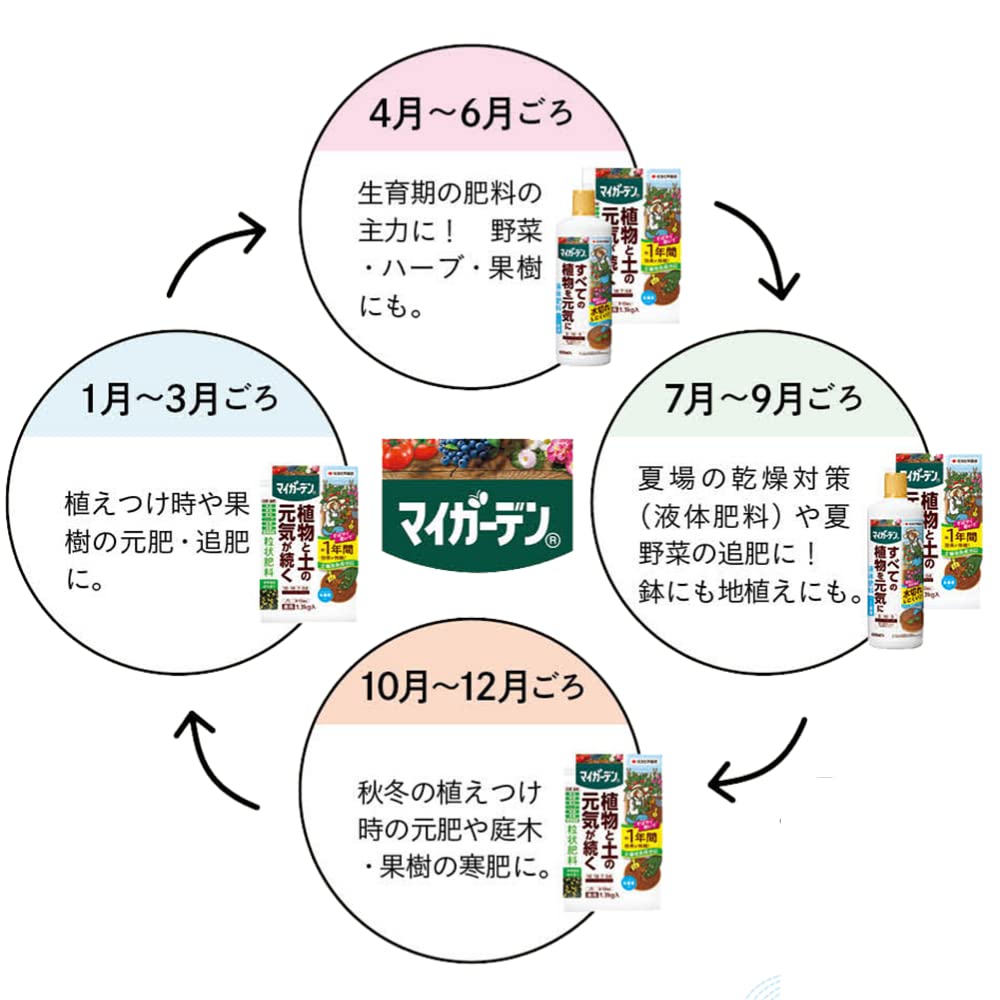 Sumitomo Chemical Gardening Fertilizer My Garden Vegeful 1.2kg Granular Vegetables Fruits Fruits