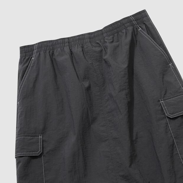 UMBRO Crispy Taslan Women'S Cargo Long Skirt Charcoal Ur222Csk59