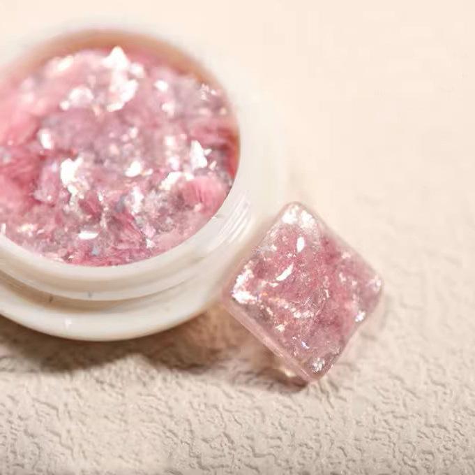 

Мечтательная переливающаяся опаловая пудра для нейл-арта - Ультратонкий кристальный бархат Авроры