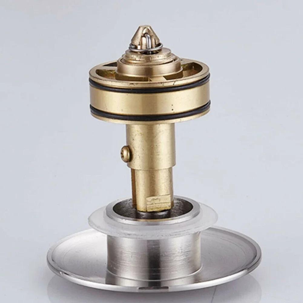 1/2pcs Spring Plugs Bounce Valve Brass Basin Sink Bath Replacement Waste Easy Pop Up Click Clack Plug Bolt Spring