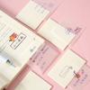50 Sheets Creative Transparent PET Waterproof Sticky Notes Tear-off Simple Sticky Notes Office Note-taking Labels