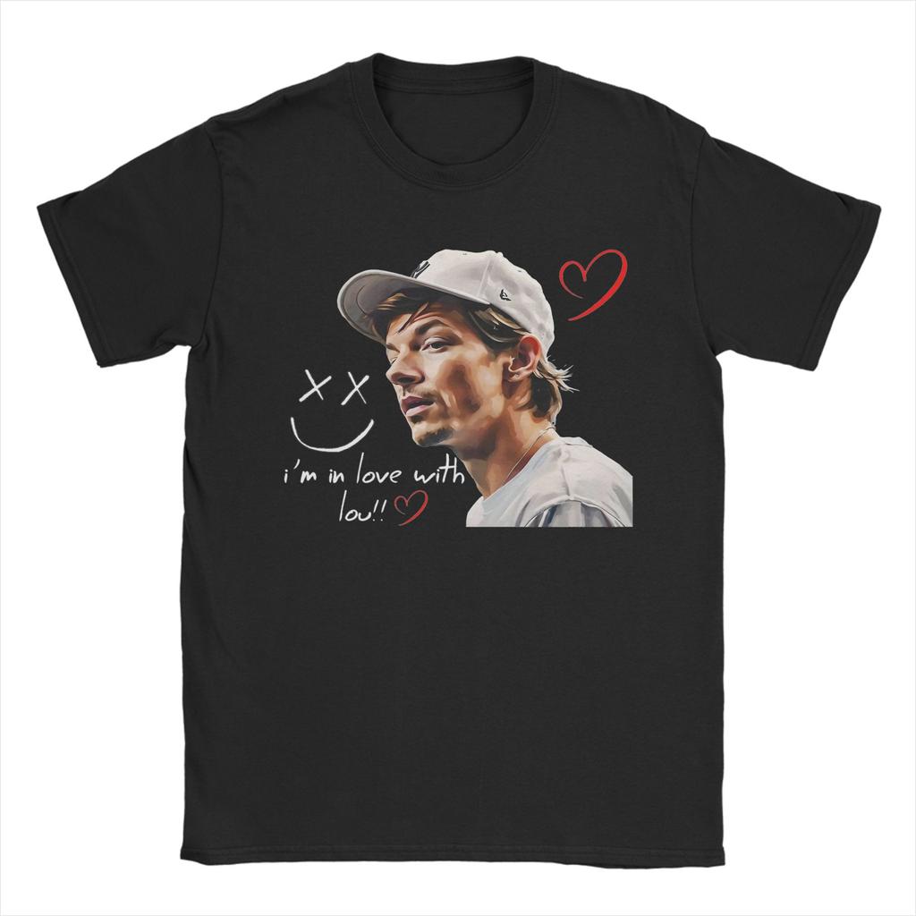 Unisex Unisex Harrys Kiss All The Time Album T Shirts Styles Pure Cotton Tops Vintage Short Sleeve Crewneck Tees Plus Size Tshirt