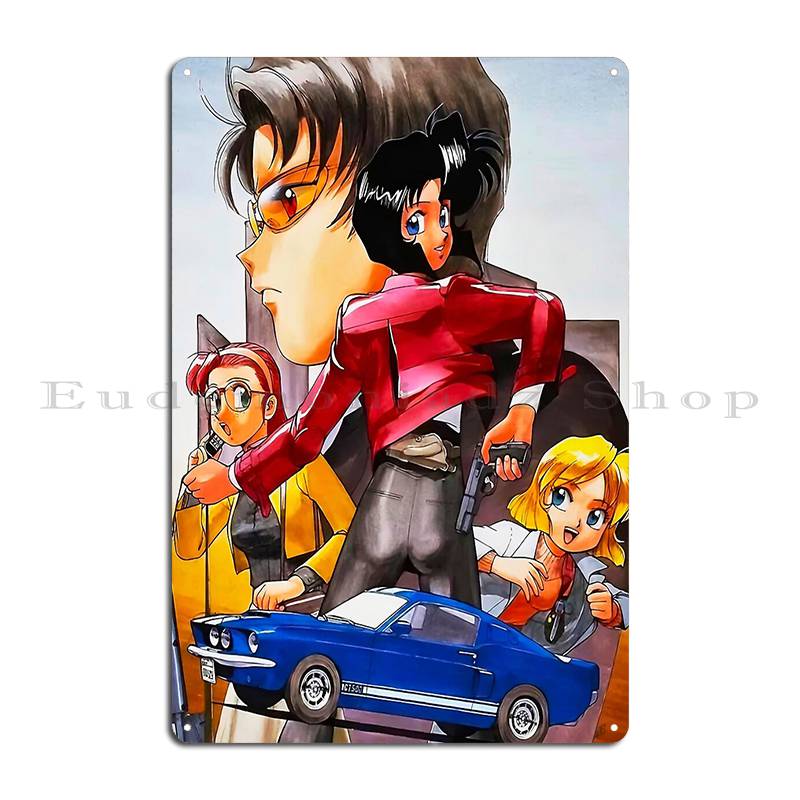City Hunter Nicky Larson In Tokyo Metal Plaque Poster Home Designer Cinema Create Mural City Hunter Tin Sign Poster