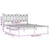 VidaXL Slatted Bed Base with Mattress Dark Brown 100x200 Cm 3285795