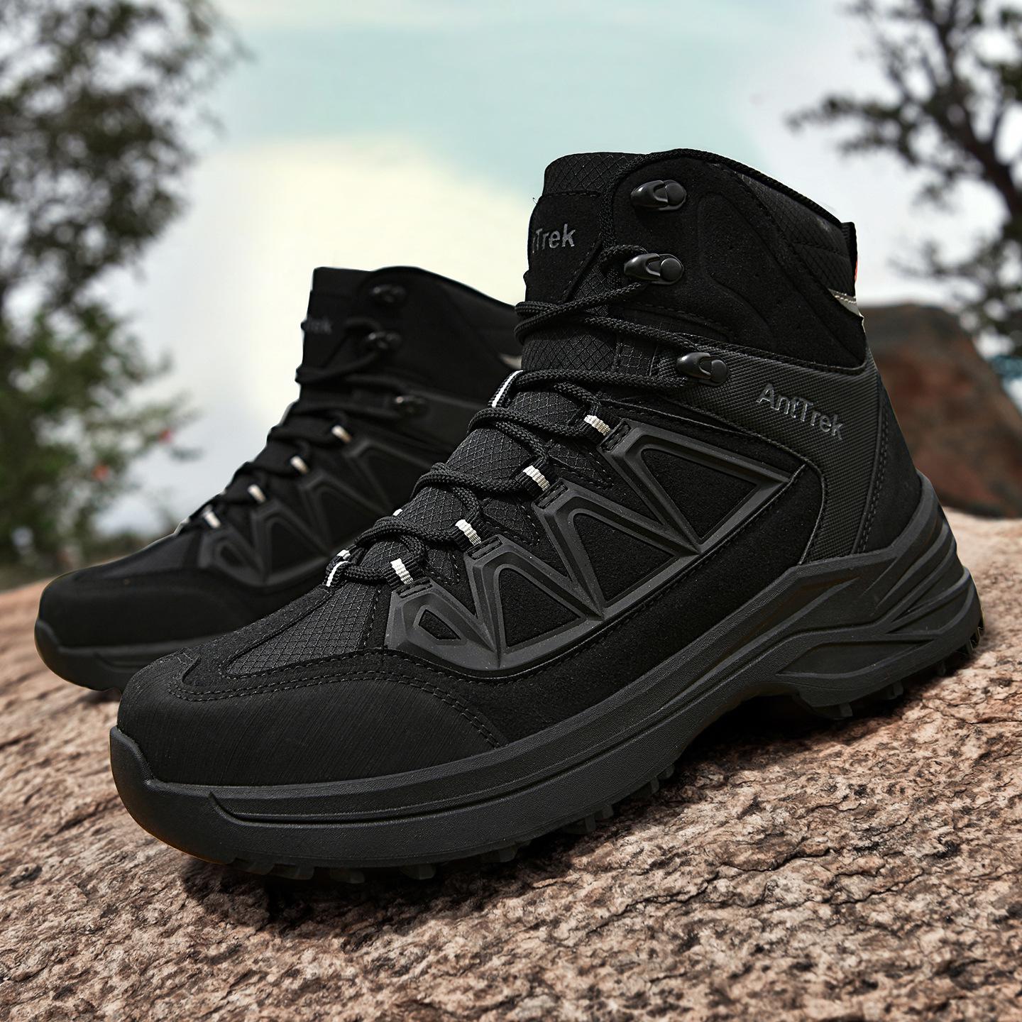 

Men s Large Outdoor Military Hiking Boots - Wear-Resistant and Anti-Kick for Hiking, Camping, and Sports. 40