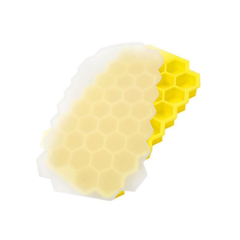 Food Grade Silicone Honeycomb Ice Cube Tray - Quick Freeze & Easy Demold