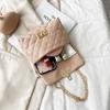 Women's rhombus embroidery thread shoulder chain bag summer new product bag cover lock mobile phone bag