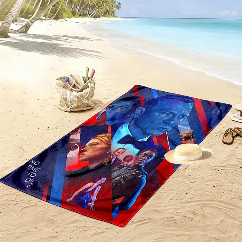 Espionage Intrigue Quantum Solace beach towel soft Beach towel for vacation photos swim Absorbent bath towel Outdoor pool towel beach