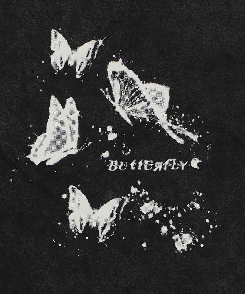 WEGO Figments Short Sleeve Pigment Butterfly Short Sleeve Summer Korean Size Pattern 1 T-Shirt, Design, Top, Clothes, Style, Women's, F,