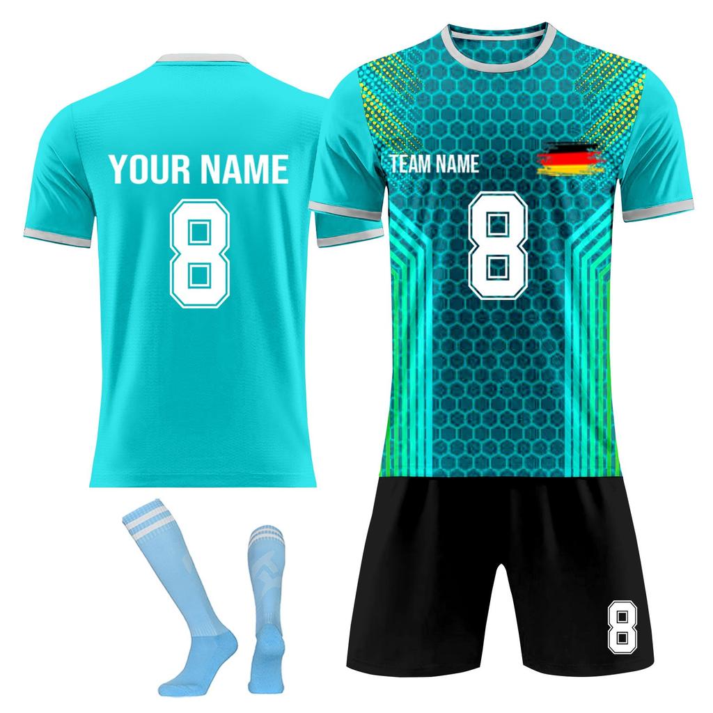 Personalised Shirts Kit Mens Girls With Name Number Custom Football Jerseys For Boys Training Suit