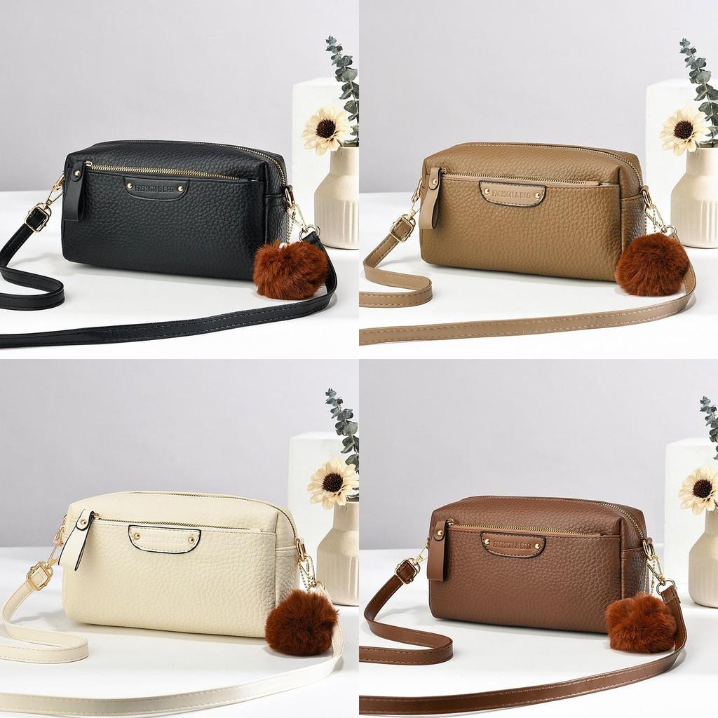 Cream Trendy Large Capacity Handbag Soft Material Retro Style Ideal For Use Everyday