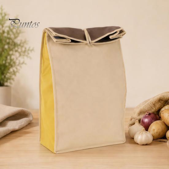 Flexible Vorratskammer-Aufbewahrungslösungen Selbstversiegelnder Kartoffelsack, Atmungsaktives Vliesstoff-Rollverschluss-System Langlebige Obst- und Gemüsebehälter Organizer, Wiederverwendbar
