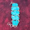 Turquoise Slice Bracelet, Charming Gemstone 925 Solid Sterling Silver Natural Jewelry, Handmade Adjustable Bracelet Jewelry For Her
