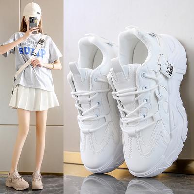 Fashion Brand Women's Fashion Sneakers 2024 Autumn Popular Women's Casual Sneakers Versatile Lace-up Dad Shoes