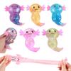 Glitzer Salamander Quetschspielzeug Stressabbau Cartoon Salamander Zuckerball Sensorisches Spielzeug Dekompression Klares Tier Fidget