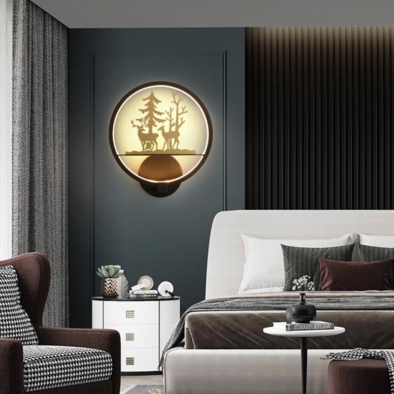 Simple Modern Creative Led Wall Lamp for Living Room Bedroom Kitchen Foyer Ofiice Coffee Bar Indoor Lighting Decorative Lamps