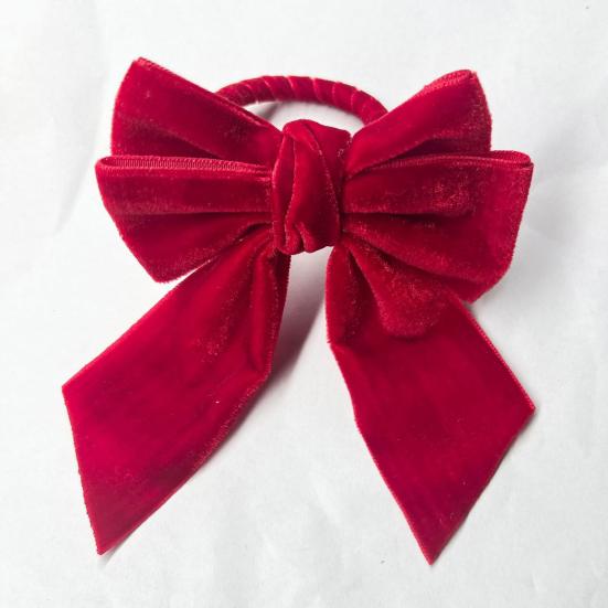 Velvet Bow Napkin Ring Reusable Bowknot Napkin Holder Holiday Table Napkin Ring for Birthday Wedding Party