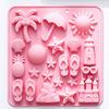2Pcs Silicone Chocolate Baking Mold Summer Ocean Theme Shell Starfish Conch Jelly Molds Candy Making Supplies