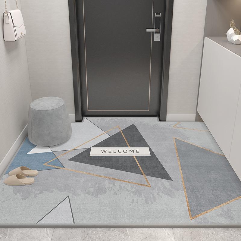 Non-Slip Door Mat Bath Mat with Rubber Padding Soft Super Absorbent Bathroom Rug Foot Mat for Hallway Shower Toilet Mats