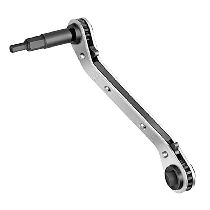Chiave di servizio, Set di chiavi a cricchetto per valvole di condizionatori d'aria per strumenti di refrigerazione dell'aria e attrezzi per la riparazione di apparecchiature