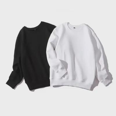 Men's Long-Sleeve Round Neck Solid T-Shirt, Casual Loose Fit, Hong Kong & Korean Style