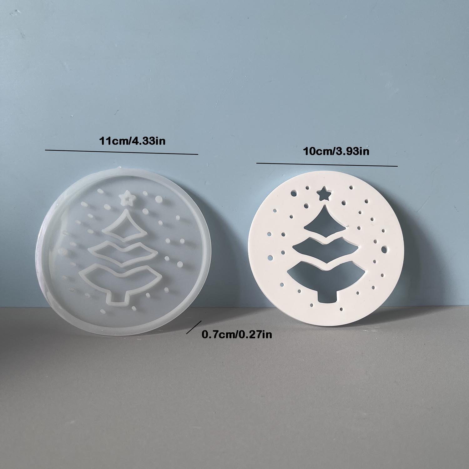 

Round Holiday Mold Decorative Mould For Plaster Atmospheric Light Mold Silicone Christmas Silicone Mould For Gift Making Art