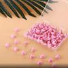 100 Pcs/Box Heart Push Pins Map Tacks Decorative Pushpins Poster Pins Notice Board Pins for World Map Fabric Marking