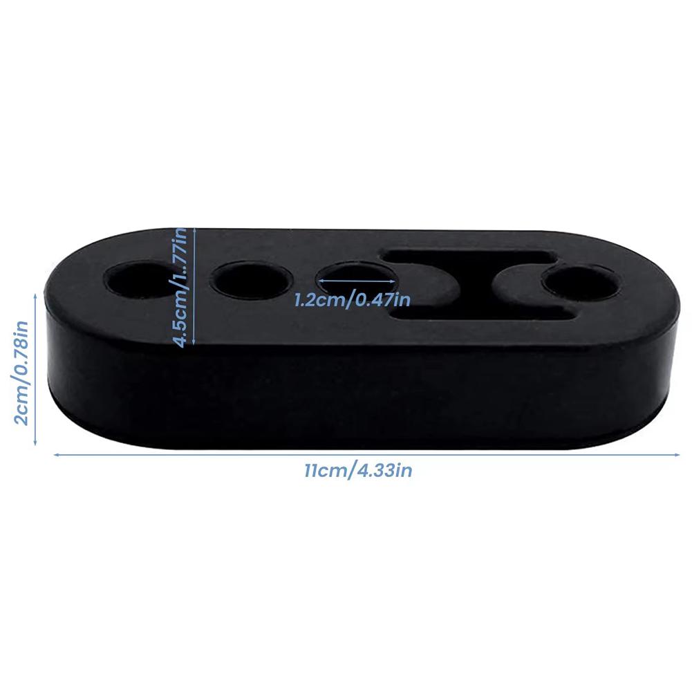 Neu 1 Stück Universal Auto Auspuffrohr Halterungen Aufhänger 4 Löcher Auto Auspuff Halterungen Hinten Gummi Schalldämpfer Aufhänger