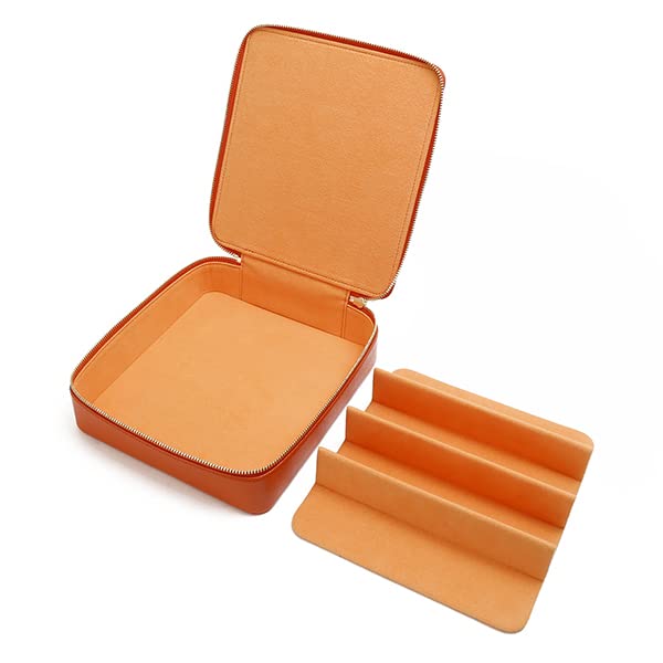Itoya Color Chart Leather Eyeglasses Case 4 Pairs Cherry Natural Genuine