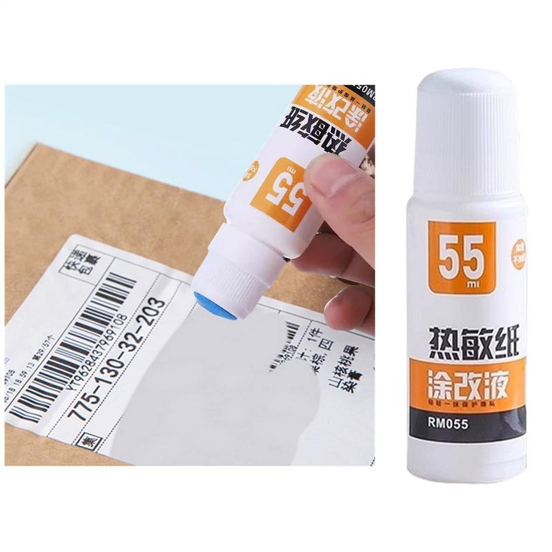 50ml Thermopapier Korrekturflüssigkeit Schnelltrocknender Radierer Paket Paketbox ID-Informationsschutz Anti-Peep Identitätsinformationen Guar