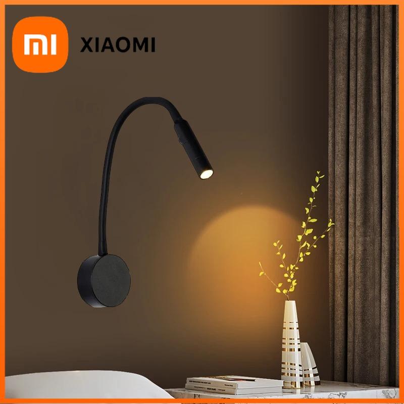 Xiaomi Φωτιστικό Τοίχου LED Δίπλα στο Κρεβάτι Περιστρεφόμενο Ευέλικτο Σποτ Σαλόνι Γραφείο Λάμπα Ανάγνωσης Σωλήνας Επιφανειακής Εγκατάστασης Απλίκα Νυχτερινό Φως 220V