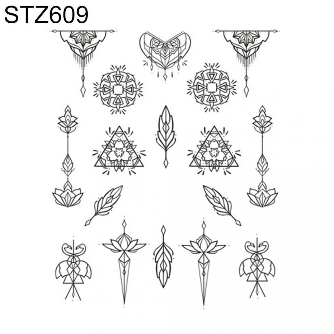 

Квіткове пір я Простий малюнок Жіноча наклейка для нігтів Наклейка Краса Інструменти для манікюру своїми руками