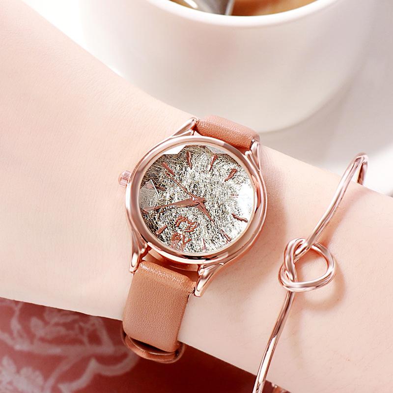 Simple Scale Women'S Watch Academic Style Literary Women'S Watch Fashion Trend Women'S Casual Watch