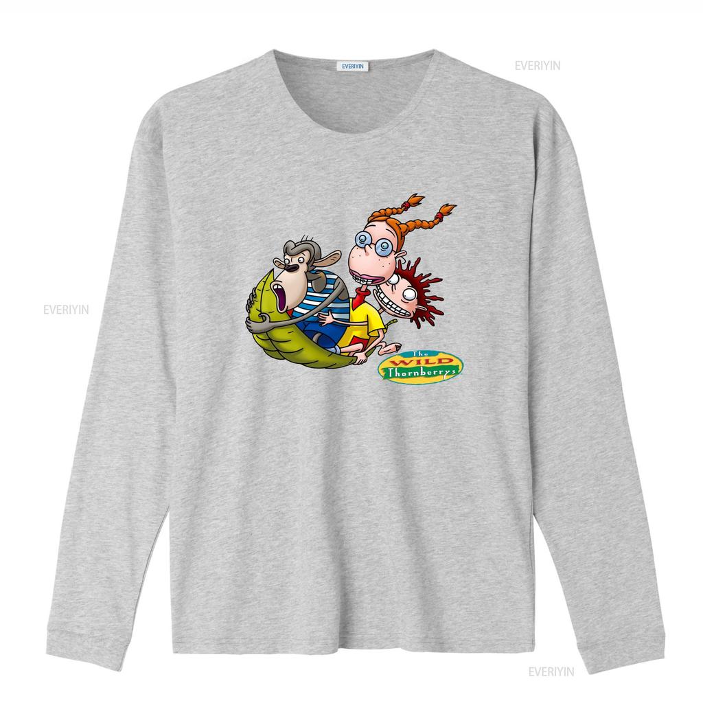 Wild Thornberrys Eliza Darwin Donny On Leaf Cartoon Print T Shirt for S 2Xl Royal Blue Vintage Washed Graphic Stylish Unisex