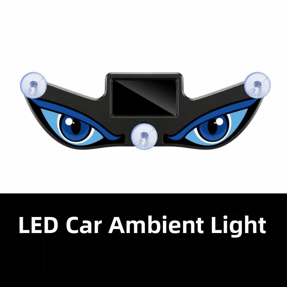 Wireless Solar LED Car Light Suction Cup Devil Eyes Car Light New Car Warning Light