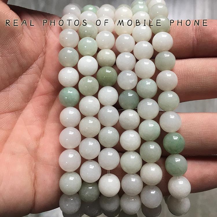 Inner Mongolia Shetaicui Jadeite Natural Stone DIY Jewelry Accessories - Loose and Strung Beads