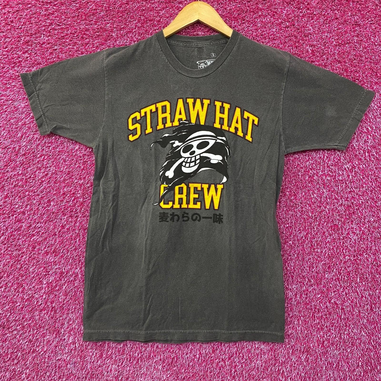 One Piece Straw Hat Crew Jolly Roger Logo Anime T-Shirt Small S