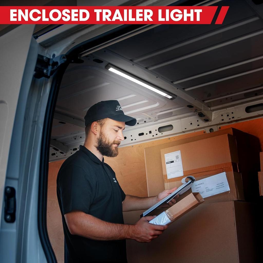 12V LED Light, 12 Volt Light Bar, Enclosed Trailer Lights, LED Light for RV Interior, String Lights for Trailer, Shed, Track, Van, RV(4Pack, 4000K,