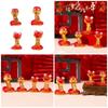 4Pcs Traditional Chinese Culture Snake Statue Resins Animal Figurines Home and Office Desktop Decoration Ornaments