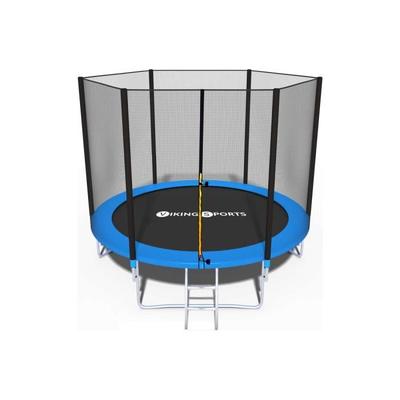 Trampolim - Azul - 404 cm - Com rede de segurança - Escada incluída - Até 180 kg