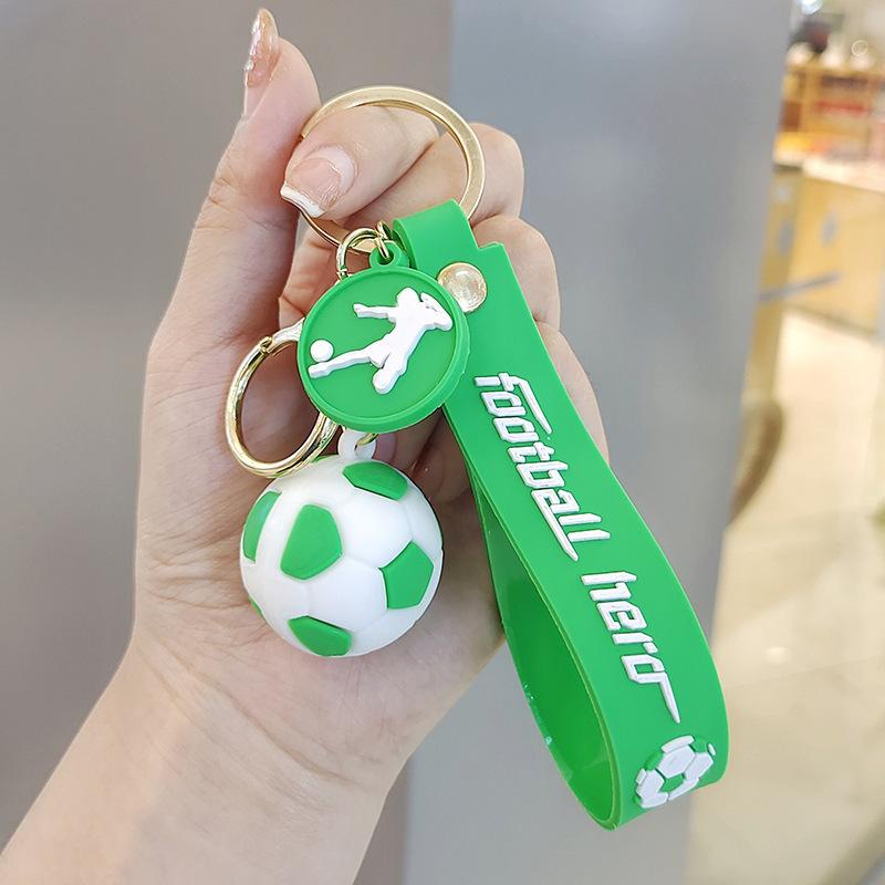 Football Cup Cartoon Mini Simulation Football Keychain Outdoor Backpack Key Pendant Gift Travel Commemoration