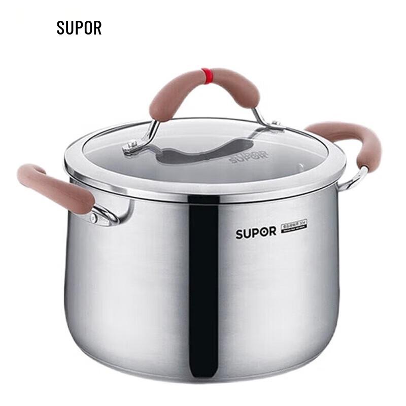 

SUPOR Small Red Circle 304 Stainless Steel Soup Pot