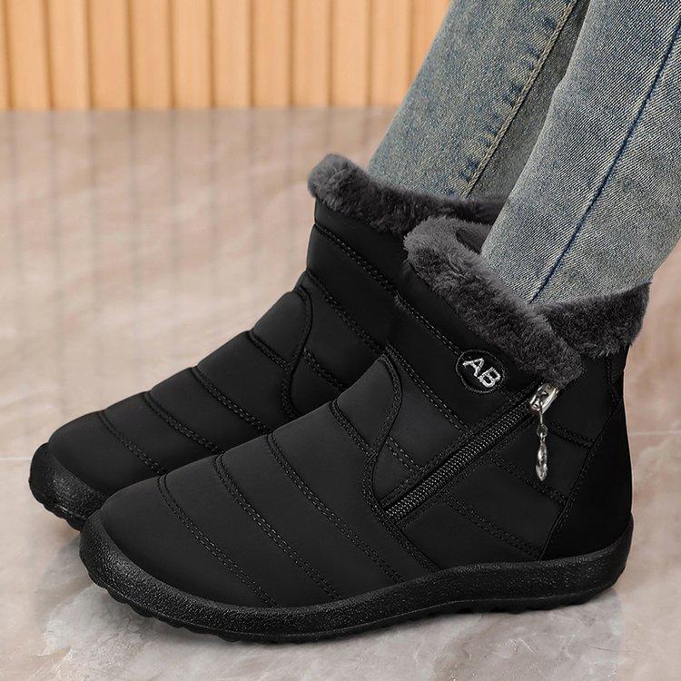 Men Women Plus Size Winter Warm Snow Boots Padded Lining Waterproof Ankle Boots Anti-slip Outdoor Hiking Mountaineering Sports Boots