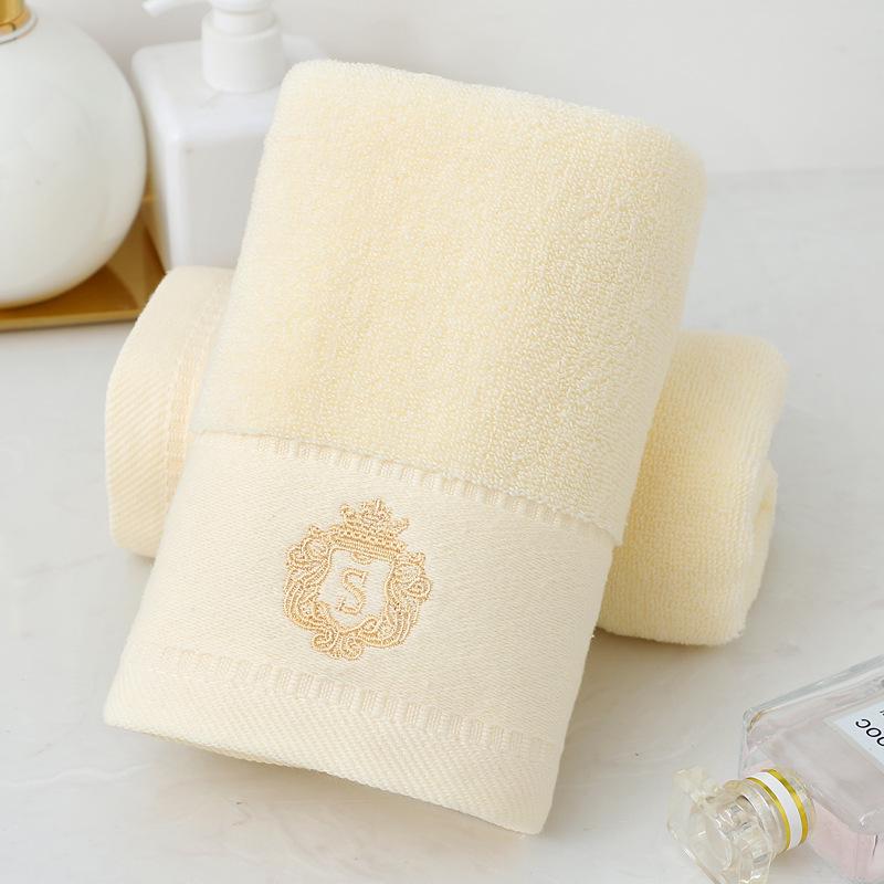 

Вышитое Лицевое Полотенце из Чистого Хлопка – Плотное, Впитывающее, Готовое к Подарку Towel with Opp Bag