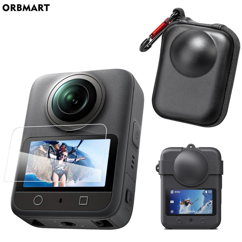 For DJI Osmo 360 Bag, Lens Protector Case Cover Tempered Glass Screen Protection for DJI Osmond 360 Camera Accessories